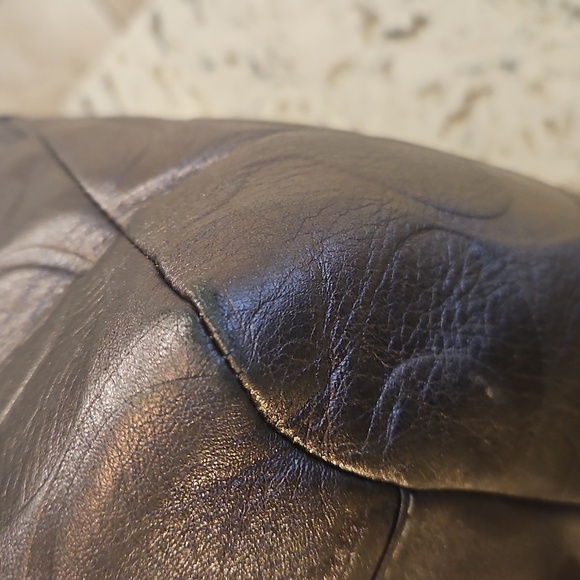 Coach Mettalic Gray Leather Tote And Wallet Set - Picture 8 of 17